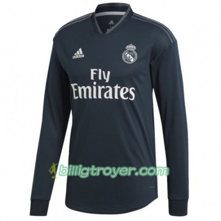 Billige Fotballdrakter Real Madrid Bortedraktsett 2018/19 Langermet